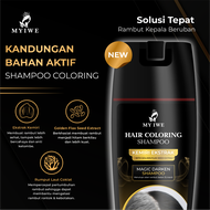 Sampo pewarna rambut MY IWE HAIR COLORING SHAMPO anti uban sampo menghilangkan uban isi 100ML