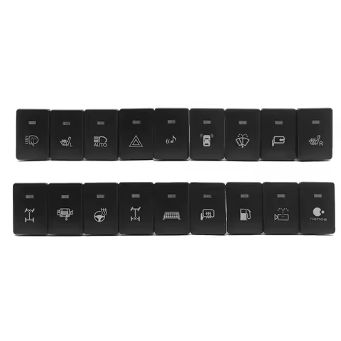 1PC Accessories Car LED Light BSM Bar Music Radar Switch Button Battery Power Supply For Toyota Camr