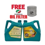 New Packing Perodua 0W20 0w-20 Fully Synthetic Engine Oil 4L + Free Perodua Oil Filter