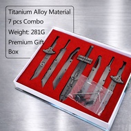 [WONDER-X] Final Fantasy 7 FF7 Swords Box Set Keychain Necklace Pendant Anime Gaming Collection Gift