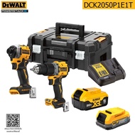 DEWALT คอมโบ้ชุดสว่านไร้สาย20V รุ่น DCK2050P1E1T (DCD805+DCF850) ของแท้100%