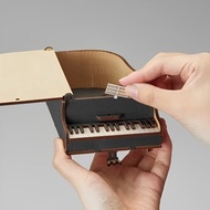 日本Magnets經典三角鋼琴平台鋼琴造型趣味組裝設計收納盒