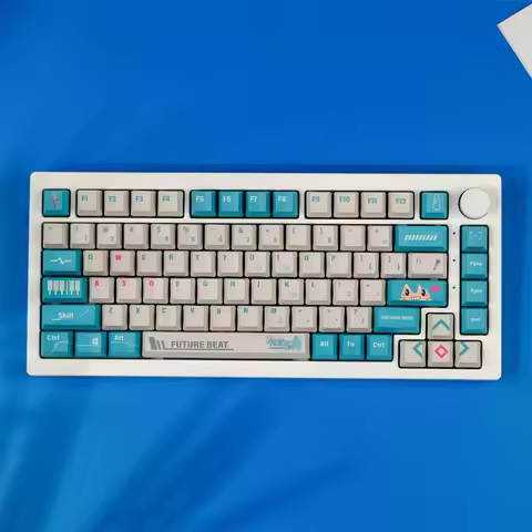 123 Keys/set Virtual Singer Princess Keycaps PBT Dye Subbed Key Caps OEM Profile For Keychron K2 65%