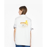 Cafe Kitsune Kabu coffee print fun collegiate style unisex short-sleeve 100% cotton fashion youthful