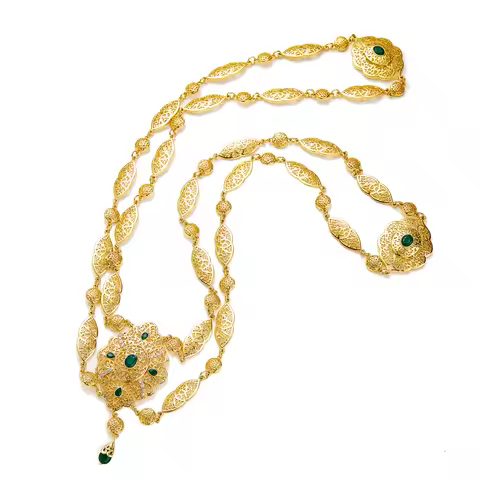 2020 SEP Gold color Design of Bride's Back Chain for Women's Wedding Chest decoration