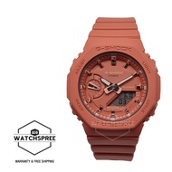 Casio G-Shock Ladies Carbon Core Guard GMA-S2100 Coral Resin Band Watch