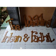 Indoor T40/ mdf wood letter nameplate/ can be used per letter