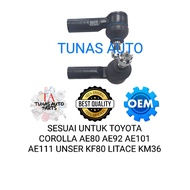 [ HIGH QUALITY ] TIE ROD END SET TOYOTA COROLLA AE80 AE92 AE101 AE111 UNSER KF80 LITACE KM36 [ 1 SET