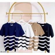 F.Fiesta Stripe Round Neck Knitted Top 5699