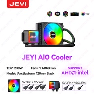 JEYI สารทำความเย็นแบบเหลว120/240/360Argh CPU AIO เครื่องทำน้ำเย็น PC รองรับ Intel & AMDปั๊มที่มีประส