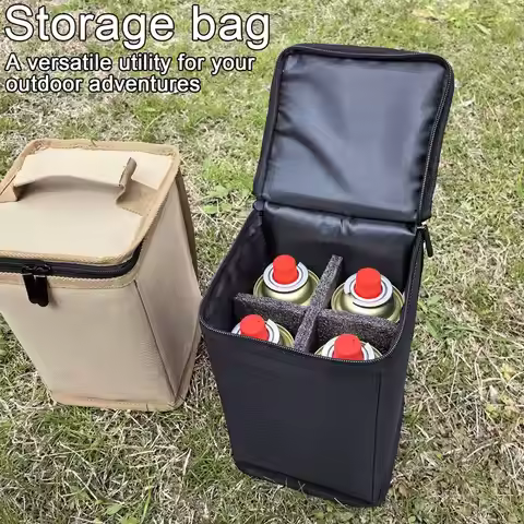 Fuel Tank Bag Impact resistant Storage Bag Portable Camping Lantern Gas Tank Storage Bag with Soft L