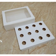 /6/9/12/16 Holes Cavity Cupcake Muffin Box Egg Tart Packaging Plain Cup Cake / Flexi Cavity Food Sto