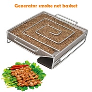 Barbecue Cold Smoke Generator for BBQ Grill or Smoker Wood Dust Hot and Cold Smoking Salmon Meat Bur