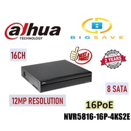 DAHUA 16 CH / 16 CHANNEL NVR5816-16P-4KS2E 2U 16POE 4K&H.265 PRO NVR NETWORK RECORDER (POE)