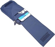 DFV mobile - Multi-functional Belt Wallet Stripes Pouch Bag Case Zipper Closing Carabiner for nubia Red Magic 5S (2020) - Blue XXM (18 x 10 cm)