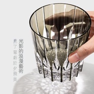 Japanese Whiskey Glass Edo Kiriko Kaleidoscope Blue Ink Starburst Crystal Whiskey Glass Gift Set Gla