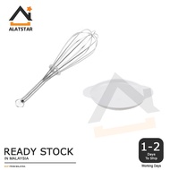 Alatstar Handheld Stainless Steel Egg Beaters Whisk Mixer Eggbeater Cooking Tool Dough Mixing Bowl Plate