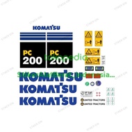 Stiker Excavator KOMATSU PC 200-7