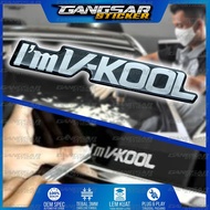 Emblem Timbul vkool / Stiker logo vkool / Stiker timbul im vkool