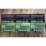 MonsterCraft Ultra Light jig Head 1.2 / 2.1 / 2.6G