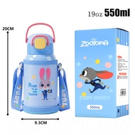 Disney x HoneyLion  กระติกน้ำ 316L เกรดการแพทย์ 600ml ดื่มได้ 3 แบบ ไร้สาร BPA เก็บความเย็น/ร้อนดีเย