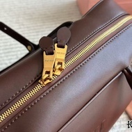 2026 Briefcase, Genuine Leather Bowling Bag, ac196b