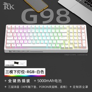 Wireless Mechanical Keyboard 100 Keys RGB Mixed Light Hot Swappable Customization for Notebook Compu