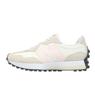 New Balance NB Casual Shoes 327 Women's Shoes Beige Pink Retro Stitching Suede N-Shaped Shoes W3271U