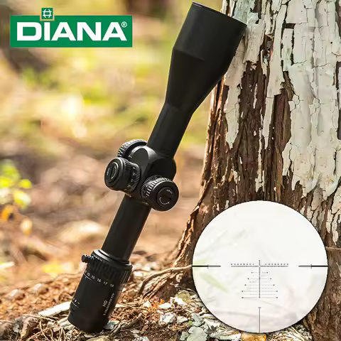 DIANA 3-18x50 IR FFP Outdoor Optics, First Focal Plane Scope, Clear View Illuminated Sight