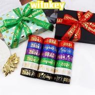WITAKEY 5Yards Ribbon, DIY Handmade Polyester Gift Wrapping, 5Yards Bow Gift Packaging Graduation Ri