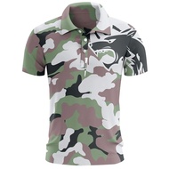 Men's Polo Shirt Golf Shirt Button Up Breathable Quick Dry Moisture Wicking Short Sleeve Mans Clothe