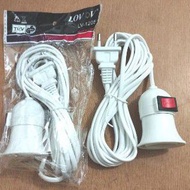 Convenient Shopping Hanging Fitting Cable 3m 5m 3 5 meters Make U Lamp Bulb E27 Switch