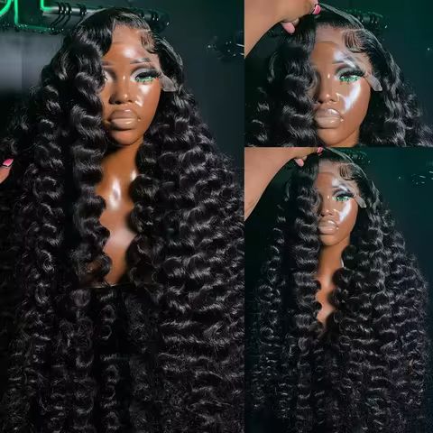 40 42 Inch Loose Wave 13x6 HD Lace Frontal Wig Human Hair Brazilian Loose Deep Waves Curly Wigs Lace