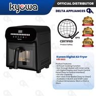 Kyowa Digital Air Fryer 5.8 Liters Transparent See Through Glass Non-stick Inner Basket Original w/ 