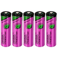 WELLVEUS 5Pcs 3.6V 2400mAh SL-360 PLC/TL-5903 AA Lithium Battery for Tadiran TL-5903 SL-360 S7-400 E