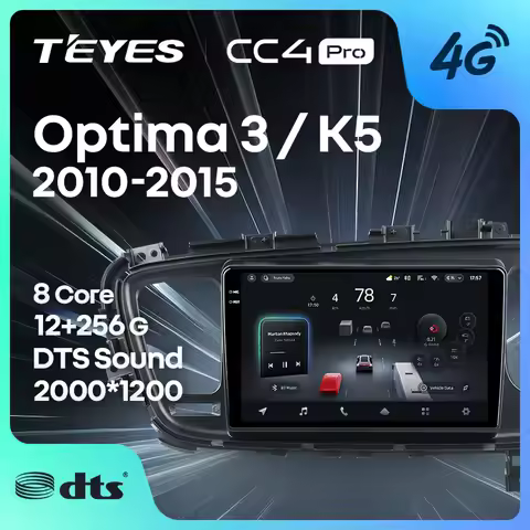 TEYES CC4 PRO For Kia Optima 3 K5 TF 2010 - 2015 Right hand drive CarPlay Android Auto 2DIN Autoradi