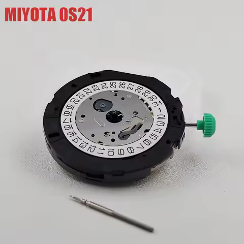 Japan Genuine Miyota 0S21 Quartz Watch Movement Modification Watch Replace OS21 Mechanism with Batte
