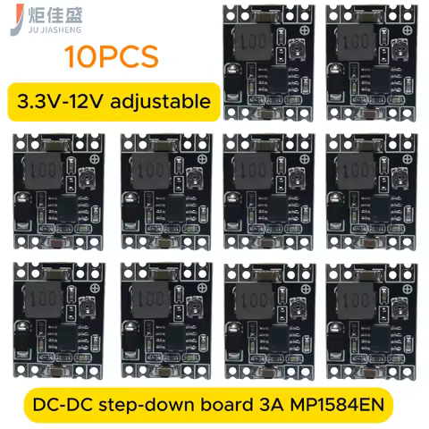10pcs MP1584EN Adjustable 3A DC-DC Converter Buck Regulator Module LM2596s Mini MP1584 DC DC Step-Do