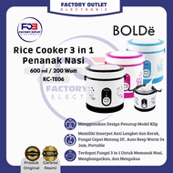 RICE COOKER 0.6 L BOLDE RC-TE06