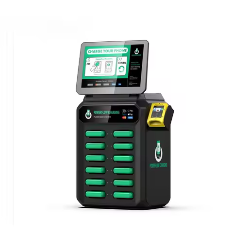Public Cell Phone Charging Stations Sharing Power Bank 12 Slots Battery Vending Machine Portable Cha