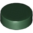 Lego 98138 part Tile Round 1 x 1 dark green