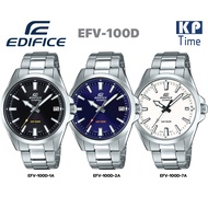 Casio Edifice นาฬิกาข้อมือผู้ชาย สายสแตนเลส รุ่น EFV-100D ของแท้ ประกัน CMG