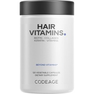 Codeage Hair s 10000 mcg Biotin Keratin Collagen A B12 C D3 E Zinc Turmeric Probiotics Enzymes Inosi