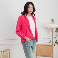 【MEDUSA】桃紅涼感防曬機能外套(M-L) | 女防曬外套 冰絲涼感