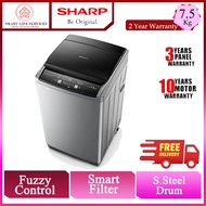 【FREE SHIPPING】 Sharp washing machine FULLY AUTO Top Load MESIN BASUH 7.5kg 8.5kg 9.5kg 10.5kg 12kg 15.5KG 20KG