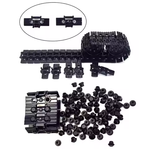 MOC Technical Chain Wheel Part Building Blocks Bricks Parts Chain Link Tire Gear Wheels Tank Tracks