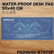 RBF Out Of Print 747SP DESK PAD 90x40CM Mat PAD9040-B747SP