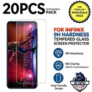 20Pcs Tempered Glass For Infinix Series 9H Hardness Screen Protector Reseller Bundle`
