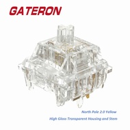 Gateron North Pole 2.0 V2 Yellow Switch Arctic Linear 5pin Transparent Switches 50g For DIY Mechanic