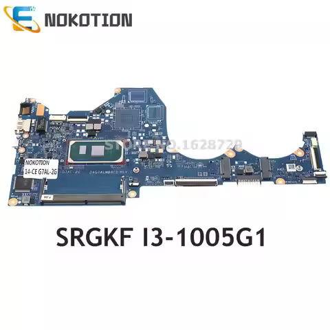 NOKOTION For HP Pavilion 14-CE TPN-Q207 Laptop Motherboard SRGKF I3-1005G1 CPU DAG7ALMB8C0 G7AL-2G L